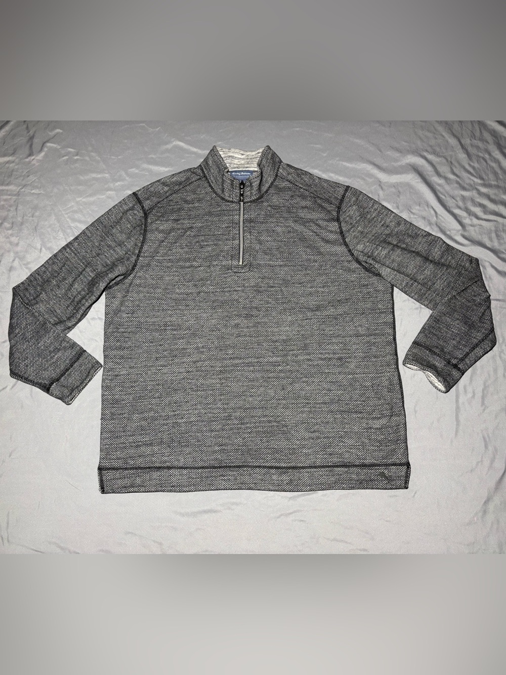 Tommy Bahama Men's Reversible Quarter-Zip Pullover Sweater Size XXL